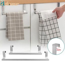Kitchen Storage Rack Towel Shelf Hanger Organizer Stainless Steel Bathroom Cabinet Door Hanging Stand Holder