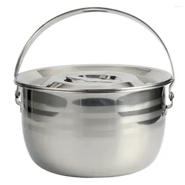 Double Boilers Camping Pot Pressure Cooker Non-stick Stainless Cookware Skillets Portable Cooking Home Utensils