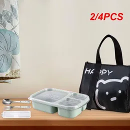 Dinnerware Convenient Lunch Box Small And Lightweight Snack Wheat Tableware Kitchen Supplies Cozy Compartment Durable