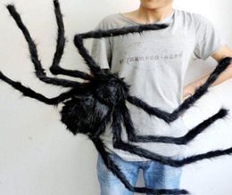 On Halloween Decoration Black Spider Spider Halloween Decoration Haunted House Prop Indoor Outdoor Black Giant 3 Size8818709