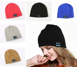 Bluetooth Music Beanie Hat Creative Wireless Smart Cap Headset Speaker Microphone Hands Music Knit Hat TTA15634135653