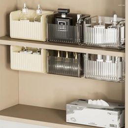 Storage Boxes Bathroom Cabinet Makeup Box Cosmetics Organizer Rack Acrylic Case Lipstick Wall Hanging Drawers Shelf