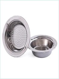 Sink Strainers Kitchen Mesh Sink Strainer Philtre Drain Pool Colanders Sewer Stainless Steel Net Bathroom Sinks Philtres Portable 213453098