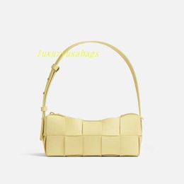 Women's Woven Leather Shoulder Bag Handbag Womens Designer BotegaVenetas Small Intreccio Woven Soft Sheep Leather Tote Bag 10CM*23.5CM*10CM IZZ0