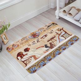 Carpets Hieroglyphic Carvings Ancient Egyptian Temple Living Room Doormat Carpet Coffee Table Floor Mat Bedroom Bedside Home Decor Rug