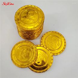 Party Favour 3.5 CM 50Pcs & 100Pcs Trendy Coin Gift Plastic Gold Child Toy Pirate Decoration 5Z