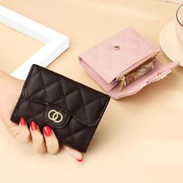 Genuine leather women designer wallets short style cowhide lady fashion casual coin zero card purses female popular clutchs no960