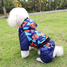 Dog Apparel Winter Clothes Jumpsuit Thicken Warm Outfit Puppy Small Costume Yorkshire Poodle Pomeranian Pet Clothing