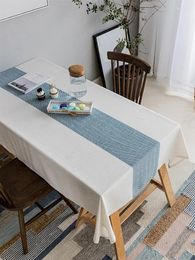 Table Cloth Antependium Fabric Cotton And Linen Mat Contemporary Contracted_AN2341