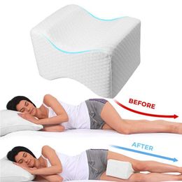 Maternity Pillows Memory foam knee pillow for lateral lying spine alignment pregnancy body Sciatica back leg and hip support orthodontics H240514