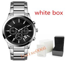 Men quartz watch Drop AR2453 AR2434 AR2448 AR2452 AR2454 AR2458 AR5860 men stainless steel Wristwatches with box2700090