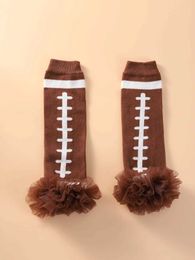 Kids Socks Baseball basketball football boys girls sports theme baby brown legs chiffon insulationL2405