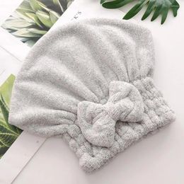 Towel Durable Dry Hair Hat Quick Drying Washable Bow-knot Design