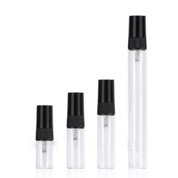 Refillable Mist Spray Bottles 2ml 3ml 5ml 10ml Clear Glass Cosmetic Bottle For Travel Prfkt Veeln