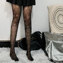 Women Socks Seamless Trendy Elastic Nylon Pattern Classic Gift For Female Sexy Tights Anti Hook Stockings Girls Pantyhose