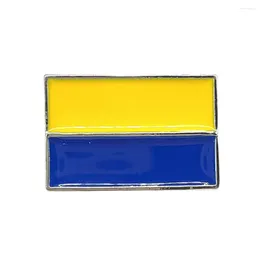 Brooches Ukraine Country Flag Brooch Ukrainian Lapel Pins Hat Cap Backpacks Pin Badges