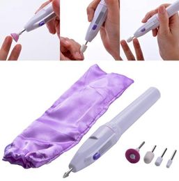 Top Quality 5 Bits Styles Electric Drill Nail Art Tips Buffer Manicure Pedicure File Grooming Tool 5157786
