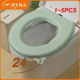 Toilet Seat Covers 1-5PCS Handle Waterproof Household Reusable Bathroom Accessories Cushion Cover Pad