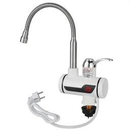 Bathroom Sink Faucets 3000W 220V Electric Kitchen Flow Water Heater Tap Instant Faucet Cold Heating Tankless With LED