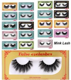 30 Styles Natural False Eyelashes Soft Light 100 Mink Lash 3D Mink Eyelash Eye Lash Extension Makeup6375526