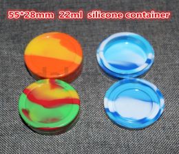 22 ml silicone container nonstick silicone wax jar food grade silicon oil cosmetic containers8296918