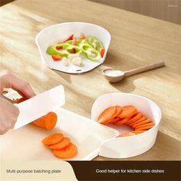 Plates Easy To Clean Heighten Portion Tray Side Dish Kitchen Artefact For Cooking Special Plate Preparation Simple White Pack