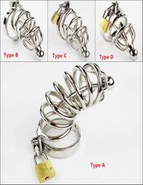 Hot Selling Male Cage With Metal Urethral Catheter Stainless Steel Belt Bondage Fetish SM Sex Toys Male Device8900242