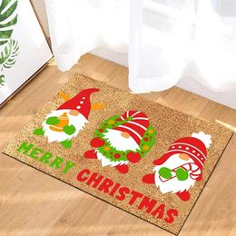 Carpets Christmas Festival Decoration Front Door Carpet Indoor Outdoor Anti-Skid Mat 60x40cm