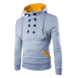 Men's Hoodies Hoodie Sweatshirts For Men Pullover Spring Autumn Slim Fit Tops Sweatshirt Mens Casual Blouses