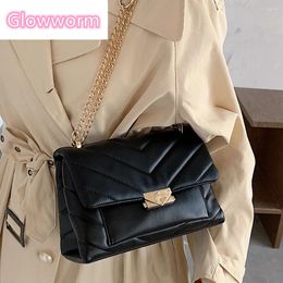 Shoulder Bags Fashion Underarm Women Bag Chain Strap Designer Handbags Clutch Ladies Messenger Crossbody With Metal Buckle