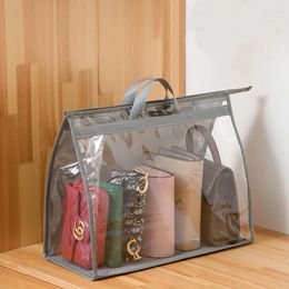 Storage Bags Handbag Bag Waterproof Transparent Handbags Pouch Bedroom Closet Hanging Organiser Wardrobe