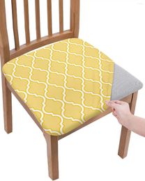 Chair Covers Yellow Moroccan Style Geometric Seat Cushion Stretch Dining Cover Slipcovers For Home El Banquet Living Room