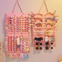 Storage Bags Wall Rack Princess Hair Card Ring Artifact Hanging Girl Accessory Bag Organizador