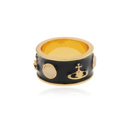 Designer High version Westwoods luxurious and king Saturn ring mens womens Nail