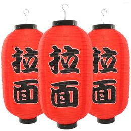 Table Lamps 3 Sets Traditional Ramen Lanterns Restaurant Japanese Style Red Hanging Lantern