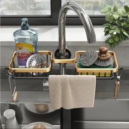 Kitchen Storage For Faucet Luxury Sink Black Bathroom Gold Rack Organizer Dish Stainless Drainer Steel Set