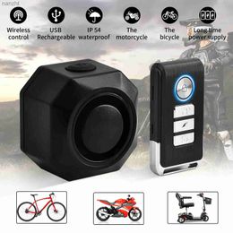 Alarm systems Wireless bicycle alarm with remote control 110dB motorcycle electric bicycle anti-theft vibration Burglar alarm system USB charging WX