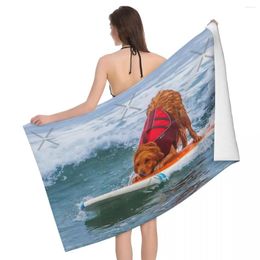 Towel DOWNWARD DOG YOGA SURFER 80x130cm Bath Water-absorbent For Beach Souvenir Gift