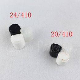 20/410 24/410 Black / White / Transparent Plastic Disc Top Cap , High Quality Cap For Cosmetic Bottle ( 100 PC/Lot ) Rftql Rsmro