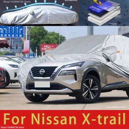 Car Covers Suitable for Nissan X-Trail outdoor protection with full car cover snow cover sunshade waterproof dustproof and external car accessories T240509