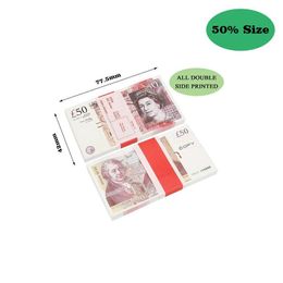 Funny Toys Toy Paper Printed Money Uk Pounds Gbp British 10 20 50 Commemorative For Kids Christmas Gifts Or Video Film Drop Delivery N Otebz
