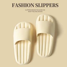 Slippers Thick Platform Bathroom Home Women Fashion Soft Sole EVA Indoor Slides Man Sandals 2024 Summer Non-slip Flip Flops H240514