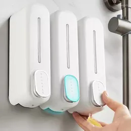 Liquid Soap Dispenser Wall Mounted Bottle Bathroom Sanitizer Shampoo Shower Gel Container Accessories Hand