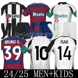 2024 2025 ISAK BRUNO G. Soccer Jerseys JOELINTON 24 25 New castle TONALI ISAK MAXIMIN WILSON ALMIRON Football Shirt man kids kit