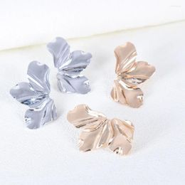 Stud Earrings Korean Style Luxury Leaf For Women Girls Creative Exaggerated Personality Retro Irregular Studs Jewellery Gifts