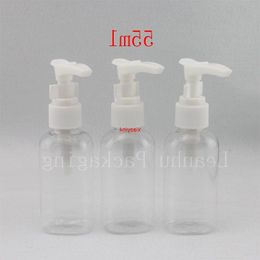 55ml empty ovel transparent shape liquid soap pump lotion bottles 55cc shampoo shower gel dispenser containergood package Rfrca