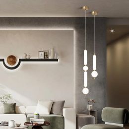 Designer LED Pendant Lights Style Cord Adjustable For Bedroom Dining Room Foyer Lamp Gold Black Metal Drop Shipping High-end Art