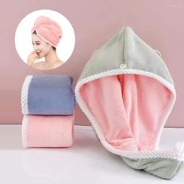 Towel Shower Hair Hat Quick-dry High Water Absorption Soft Double Layer Absorbent Dry Toiletries Wrap Head Bathroom Supplies