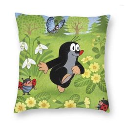 Pillow Cute Happy Mole Krtek Cover 3D Printing Cartoon Little Maulwurf Throw Case For Car Cool Pillowcase Home Decor