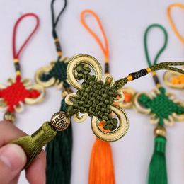 Decorative Figurines 10pcs Hand Woven Chinese Knot Tassel Pendant Lucky Hanging Decor For Car Home Curtains Feng Shui Door Handle